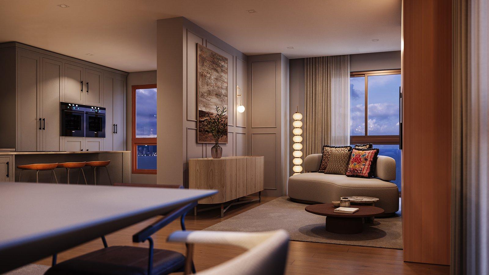 Living da Penthouse Duplex do Elizabeth II Royal Home